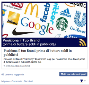 Annunci su Facebook ADS