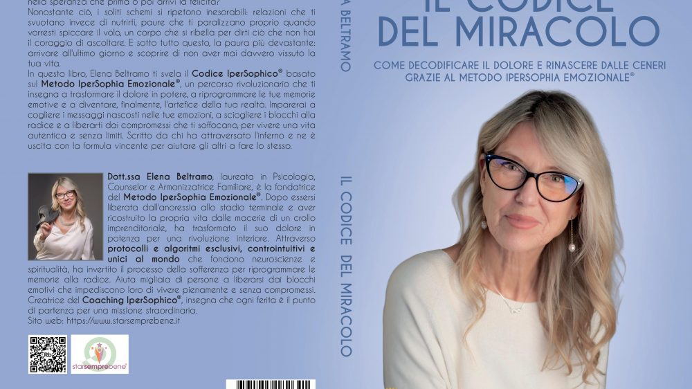 Elena Beltramo: Bestseller “Il Codice Del Miracolo”, il libro su come riprendere il controllo della propria esistenza